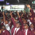 Male students at Greensprings School, Anthony Campus during the “Man Up” program this year.