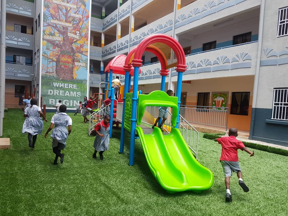 Students at Ikoyi Campus playing in the school premises