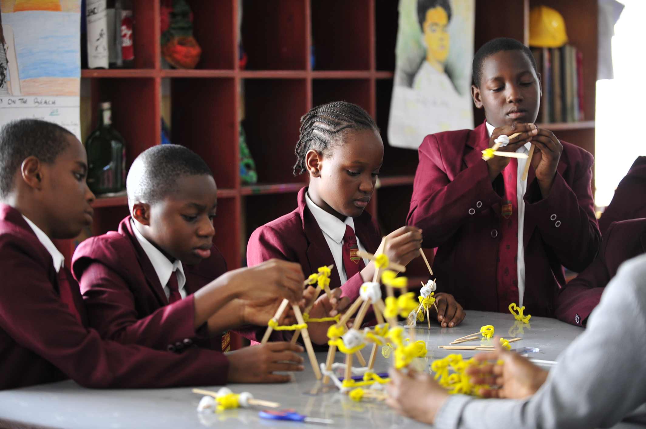 Students learning at Greensprings School.