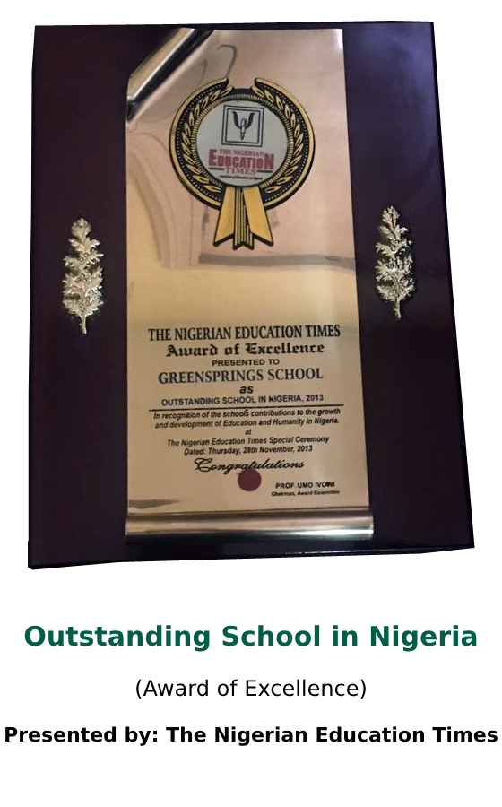 Outstanding School in Nigeria 2