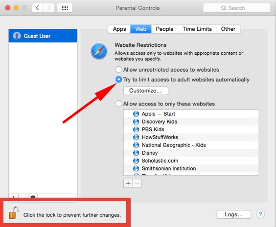 Block-Website-on-Mac-OS-X-Yosemite-using-Parental-Lock