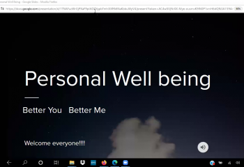 Pesonal Wellbeing