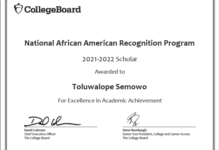 Toluwalope College Board