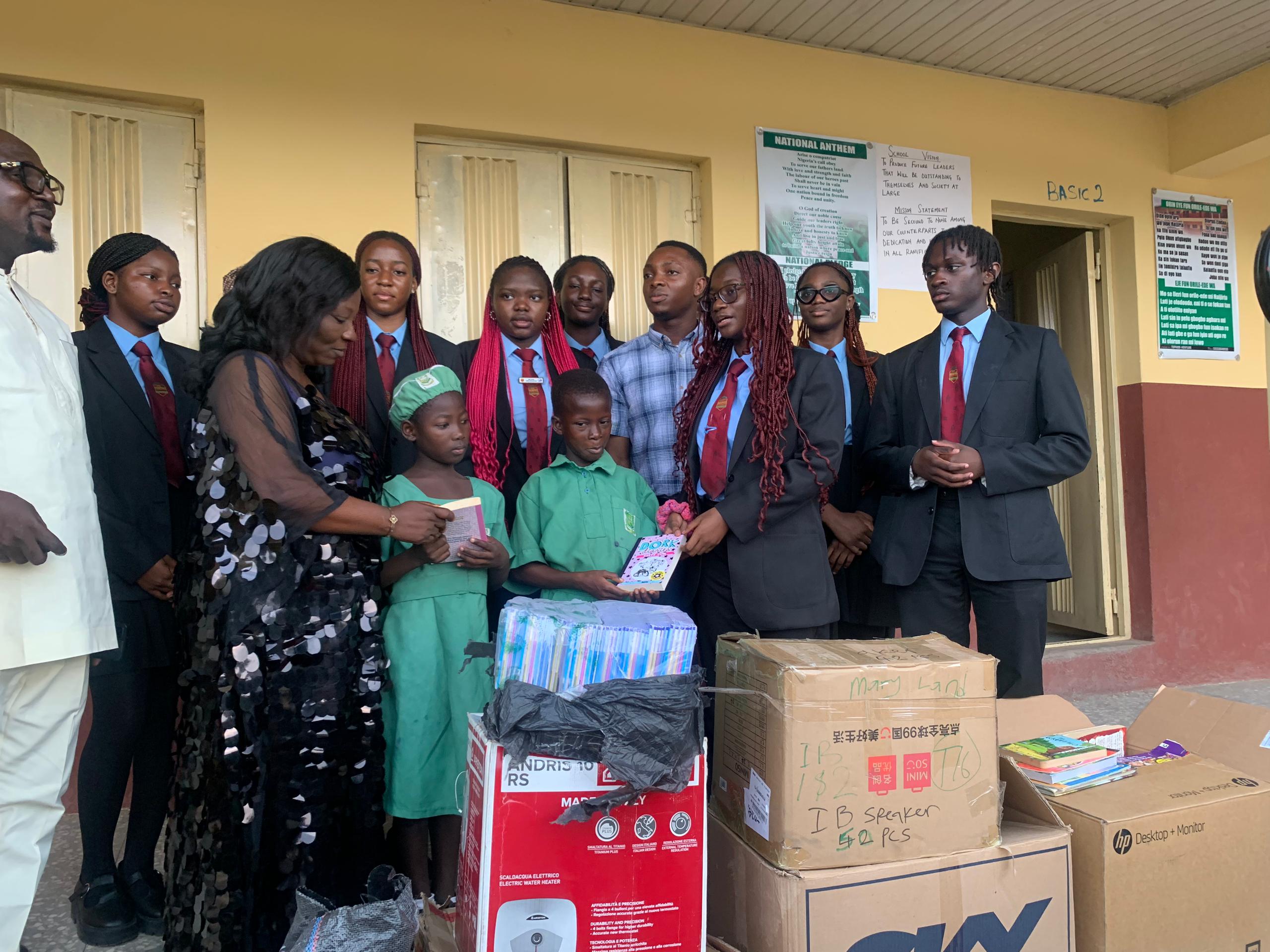 IB Students Donate Books and Learning Materials to Oworonshoki Primary